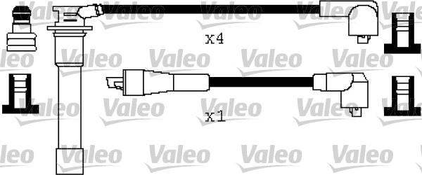 Valeo 346495 - Комплект запалителеи кабели vvparts.bg