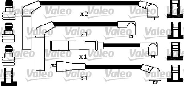 Valeo 346442 - Комплект запалителеи кабели vvparts.bg