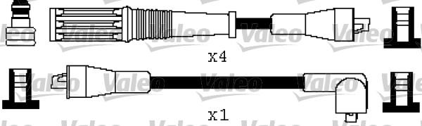Valeo 346458 - Комплект запалителеи кабели vvparts.bg