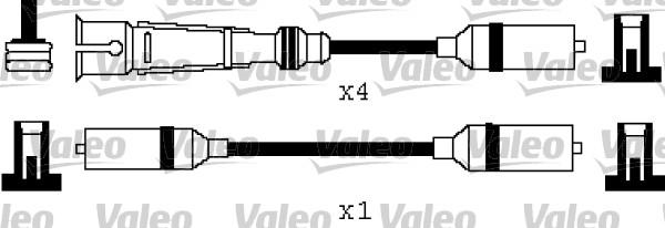 Valeo 346464 - Комплект запалителеи кабели vvparts.bg