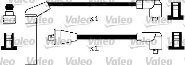 Valeo 346481 - Комплект запалителеи кабели vvparts.bg