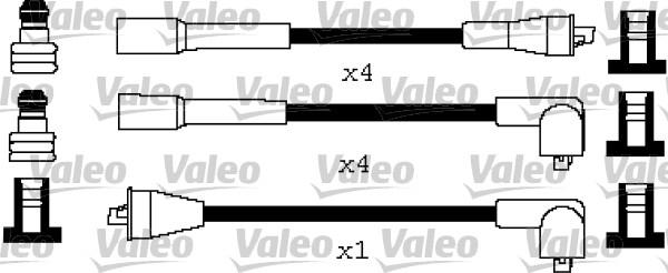 Valeo 346591 - Комплект запалителеи кабели vvparts.bg