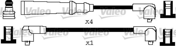 Valeo 346593 - Комплект запалителеи кабели vvparts.bg