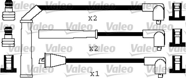 Valeo 346557 - Комплект запалителеи кабели vvparts.bg