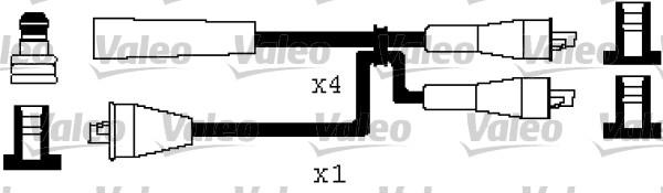 Valeo 346503 - Комплект запалителеи кабели vvparts.bg