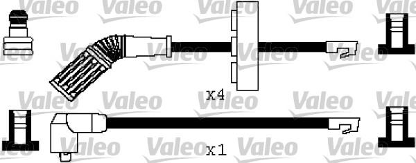 Valeo 346524 - Комплект запалителеи кабели vvparts.bg