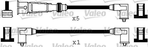 Valeo 346571 - Комплект запалителеи кабели vvparts.bg