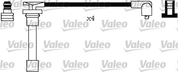 Valeo 346655 - Комплект запалителеи кабели vvparts.bg