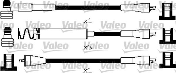 Valeo 346661 - Комплект запалителеи кабели vvparts.bg