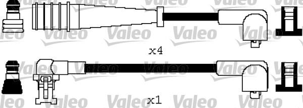 Valeo 346605 - Комплект запалителеи кабели vvparts.bg