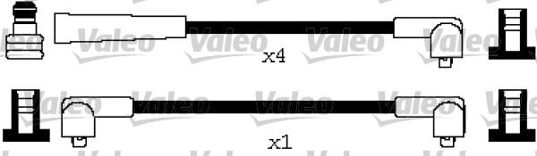 Valeo 346631 - Комплект запалителеи кабели vvparts.bg