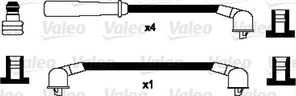 Valeo 346064 - Комплект запалителеи кабели vvparts.bg