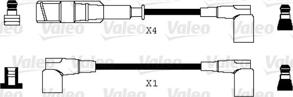 Valeo 346070 - Комплект запалителеи кабели vvparts.bg