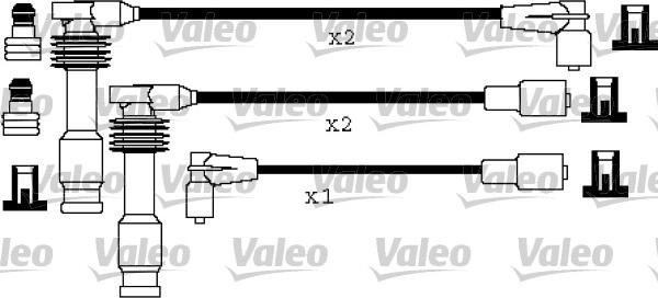 Valeo 346194 - Комплект запалителеи кабели vvparts.bg