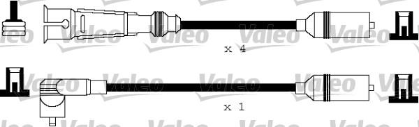 Valeo 346124 - Комплект запалителеи кабели vvparts.bg