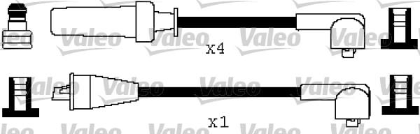 Valeo 346399 - Комплект запалителеи кабели vvparts.bg