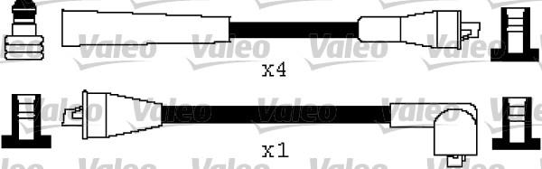 Valeo 346349 - Комплект запалителеи кабели vvparts.bg