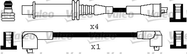 Valeo 346357 - Комплект запалителеи кабели vvparts.bg