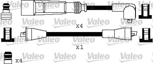 Valeo 346387 - Комплект запалителеи кабели vvparts.bg