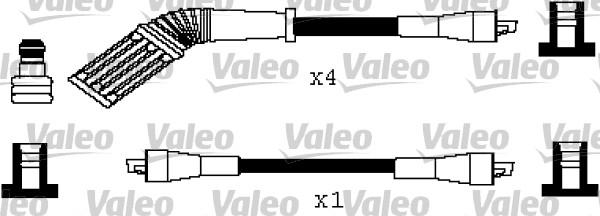 Valeo 346243 - Комплект запалителеи кабели vvparts.bg