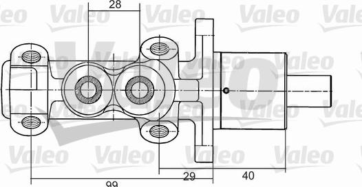 Valeo 350704 - Спирачна помпа vvparts.bg