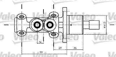 Valeo 350734 - Спирачна помпа vvparts.bg