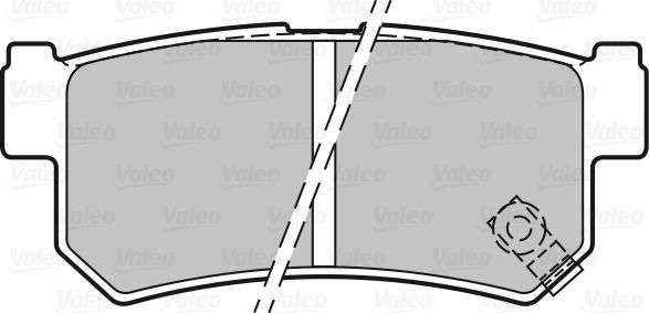 Valeo 301956 - Комплект спирачно феродо, дискови спирачки vvparts.bg