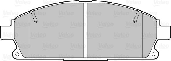 Valeo 301452 - Комплект спирачно феродо, дискови спирачки vvparts.bg