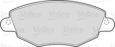 Valeo 301433 - Комплект спирачно феродо, дискови спирачки vvparts.bg