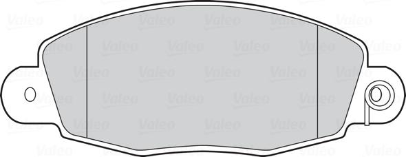 Valeo 301432 - Комплект спирачно феродо, дискови спирачки vvparts.bg