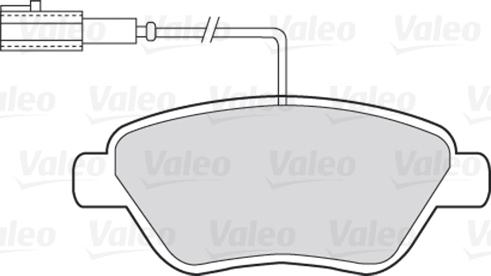 Valeo 301426 - Комплект спирачно феродо, дискови спирачки vvparts.bg