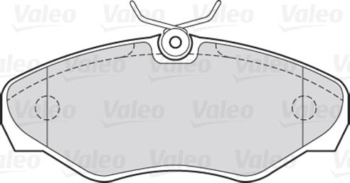 Valeo 301545 - Комплект спирачно феродо, дискови спирачки vvparts.bg