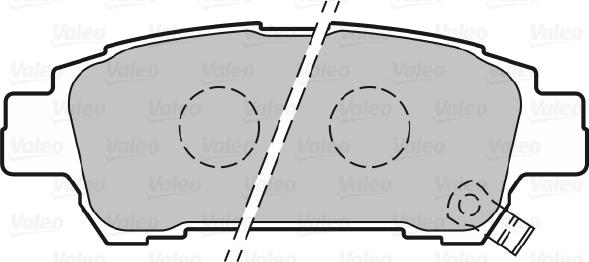 Valeo 301542 - Комплект спирачно феродо, дискови спирачки vvparts.bg