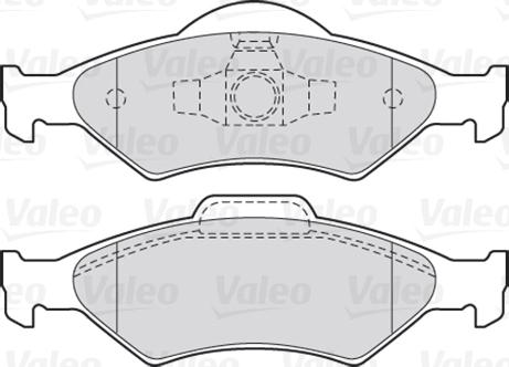 Valeo 301563 - Комплект спирачно феродо, дискови спирачки vvparts.bg