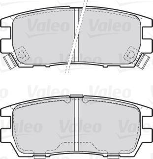 Valeo 301519 - Комплект спирачно феродо, дискови спирачки vvparts.bg