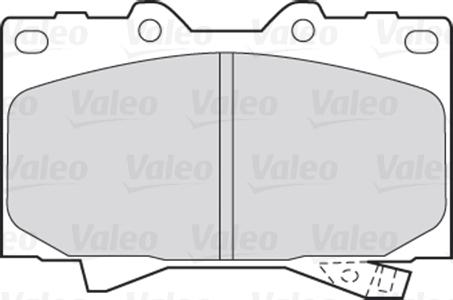 Valeo 301535 - Комплект спирачно феродо, дискови спирачки vvparts.bg