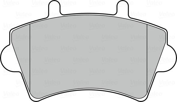 Valeo 301537 - Комплект спирачно феродо, дискови спирачки vvparts.bg