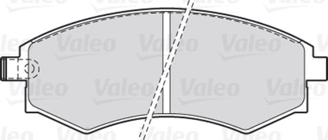 Valeo 670008 - Комплект спирачно феродо, дискови спирачки vvparts.bg