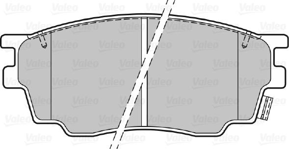 Valeo 301647 - Комплект спирачно феродо, дискови спирачки vvparts.bg