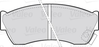 Valeo 301666 - Комплект спирачно феродо, дискови спирачки vvparts.bg