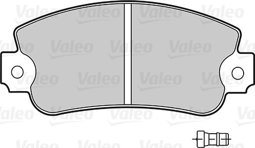 Valeo 301091 - Комплект спирачно феродо, дискови спирачки vvparts.bg