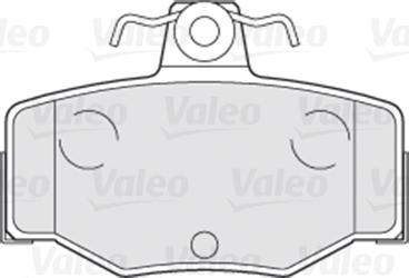 Valeo 301057 - Комплект спирачно феродо, дискови спирачки vvparts.bg