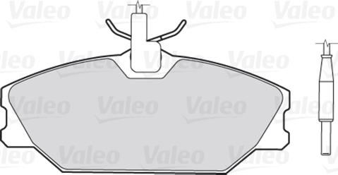 Valeo 301061 - Комплект спирачно феродо, дискови спирачки vvparts.bg