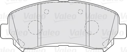 Valeo 670067 - Комплект спирачно феродо, дискови спирачки vvparts.bg