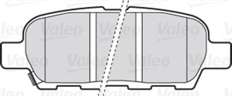 Valeo 670009 - Комплект спирачно феродо, дискови спирачки vvparts.bg