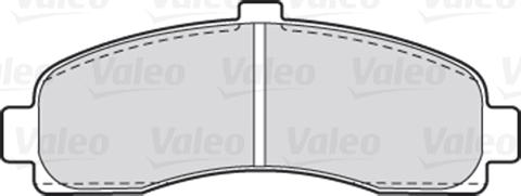 Valeo 301014 - Комплект спирачно феродо, дискови спирачки vvparts.bg