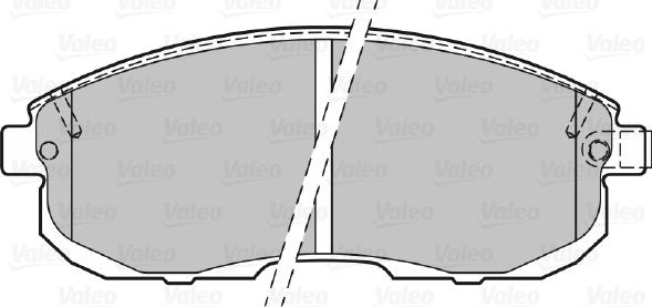 Valeo 301011 - Комплект спирачно феродо, дискови спирачки vvparts.bg