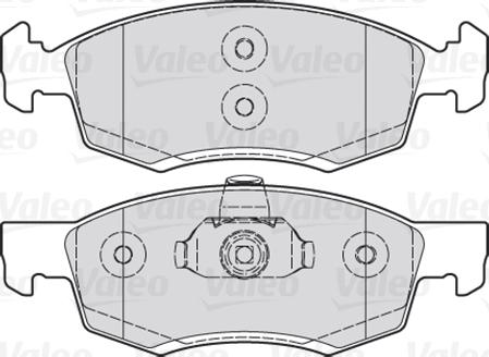 Valeo 301017 - Комплект спирачно феродо, дискови спирачки vvparts.bg