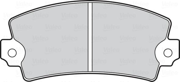 Valeo 301085 - Комплект спирачно феродо, дискови спирачки vvparts.bg