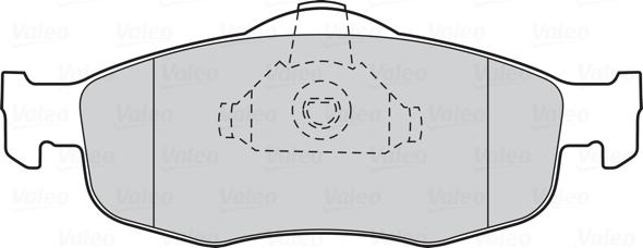 Valeo 301034 - Комплект спирачно феродо, дискови спирачки vvparts.bg